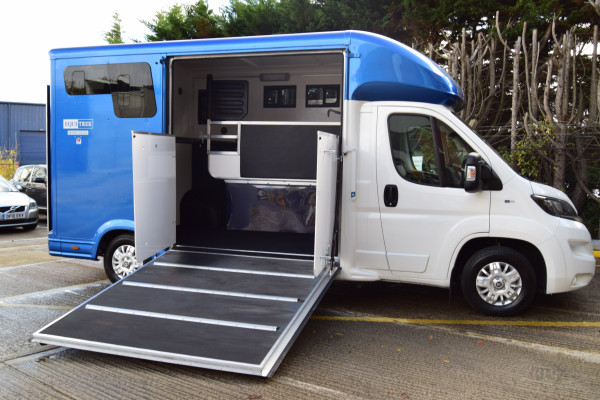 photo for Brand new, unregistered Equi-Trek Sonic Excel 3.5t in Stunning Bianca White and Pacific Blue. 